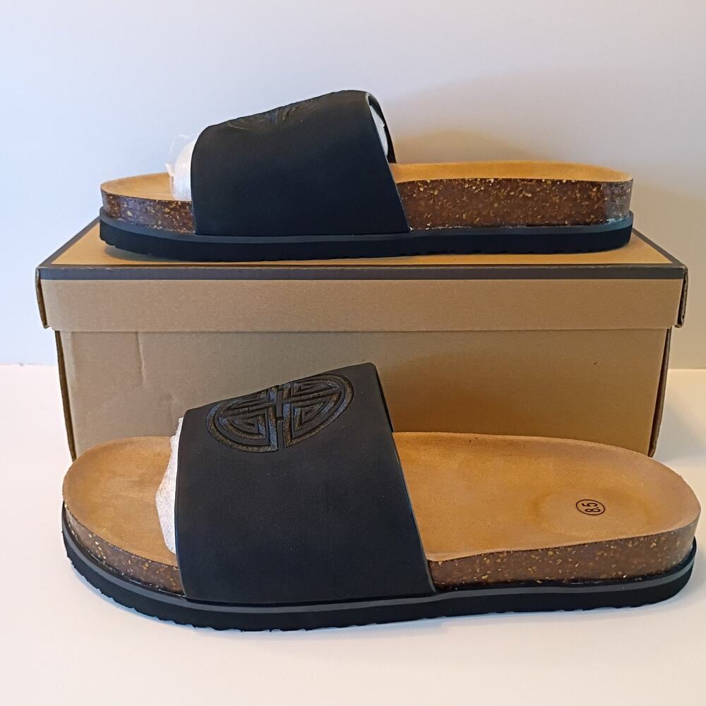 Bodantory Women's Suede Slide Sandals